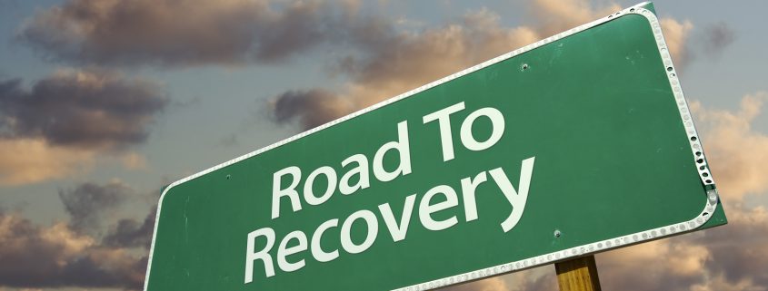 Road To Recovery Green Road Sign